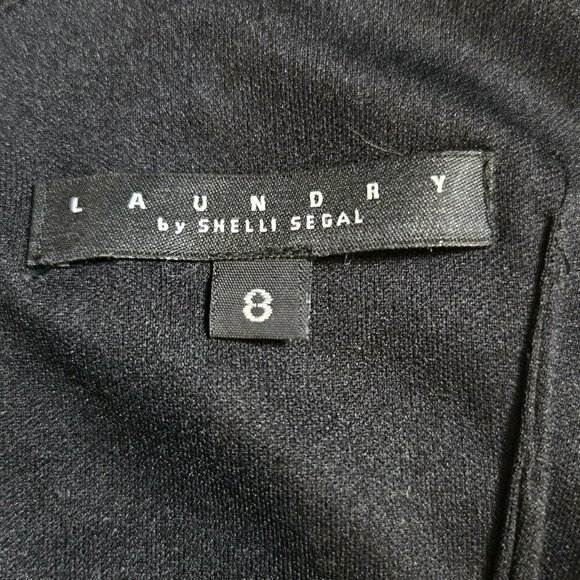 Laundry by Shelli Segal Long Black Evening Gown Dress 8 Sweetheart USA E5919 EUC - Picture 4 of 9